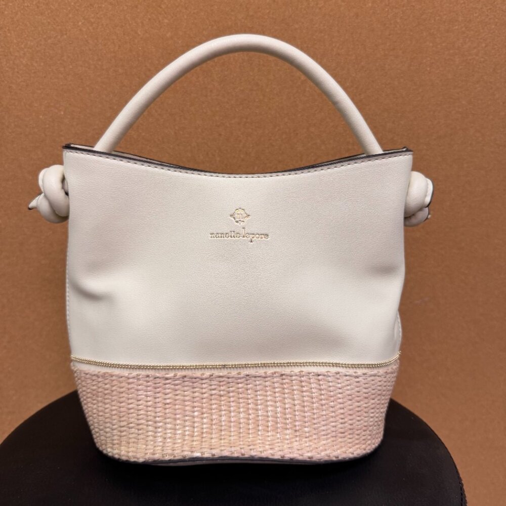Nanette Lepore Straw Bucket Bag - NEW